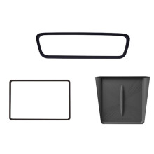 Car Center Console Wireless Charger Mat Screen Protect Frame Rearview Mirror Frame for Model Y Juniper 2025