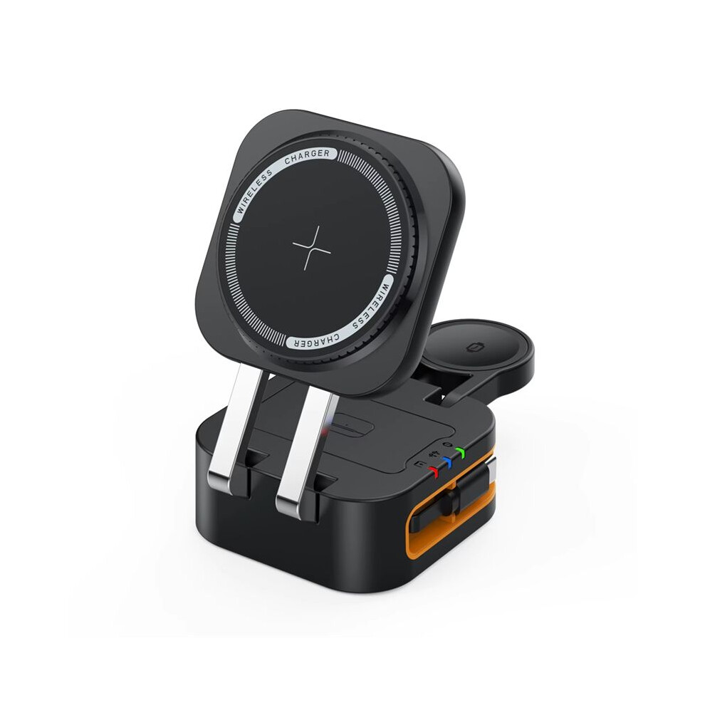 Magnetic Wireless Charger Stand 15W Fast Wireless Charging Desktop Dock Station For Iphone16 15 14 13 Airpod Iwatch Light 4711080821558