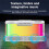 Multifunction Wireless Charger Pad Stand Speaker RGB Night Light 15W Fast Charging Station with Clock 5
