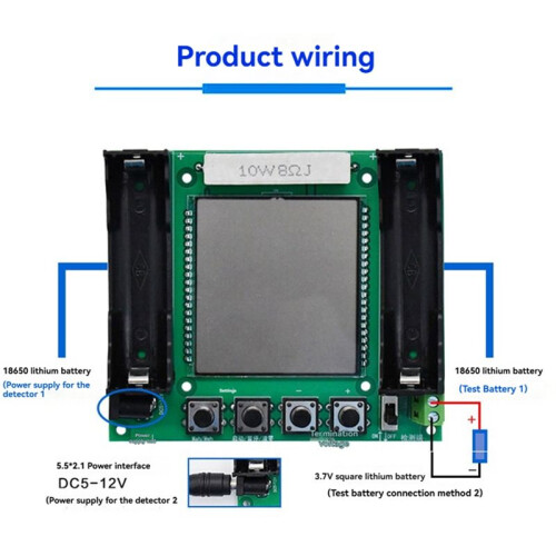 18650 Lithium Battery Capacity Tester Module High Precision LCD Digital Display True Capacity Module MaH/MwH Measurement 2