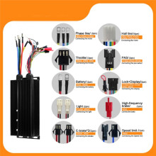 Contrôleur Étanche à Onde Sinusoïdale pour Vélo Électrique 48/52/60/72 V 80 A, Trois Modes avec Écran LCD Couleur UCK1, Pièces pour Scooter