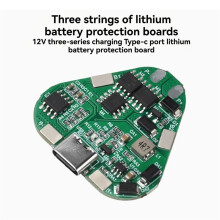 2Pcs 3S 12V 18650 Lithium Battery Protection Board Overcharge over Discharge Protection 20A Bms Protection Board Type C