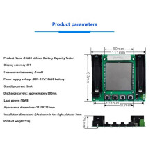 18650 Lithium-Batterijcapaciteitstestermodule Hoge Precisie LCD-Digitaal Display Echte Capaciteitsmodule MaH/MwH-Meting