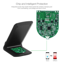 15W Fast Wireless Charger for S24 S23 S22 S21 S10 S9 Note20 10 Charging Stand for IPhone15 14 13 12pro A