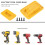 5 Pcs Battery Storage Rack Machine Holder for  14.4V 18V Li-Ion Battery Wall Mount Tool Bracket 4