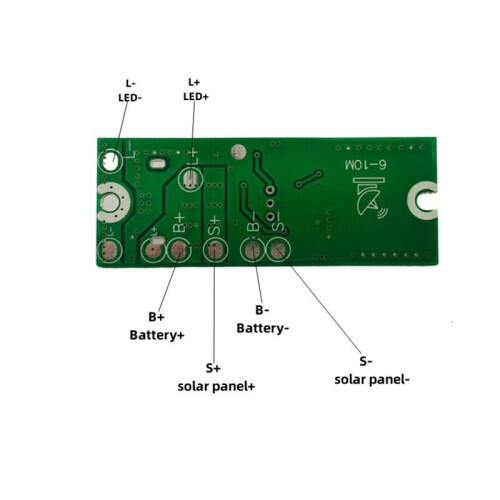 Solar Street Light Driver Board 3.2V 3.7V High Power Remote Control  Human Body Induction Solar Light Circuit 2