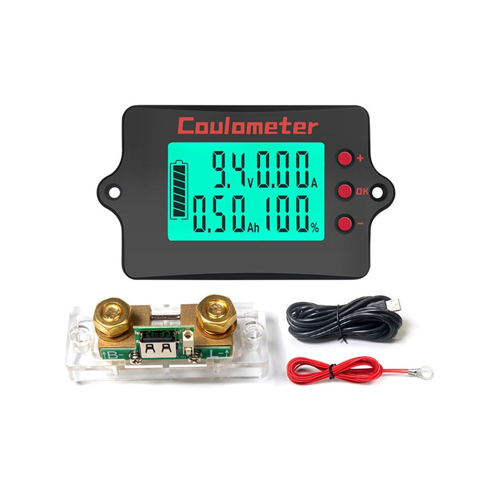 8-120V Pzem-037 Battery Indicator Coulometer Voltmeter Ammeter Acid/Lithium/Lithium Iron Battery Tester 100A Shunt 6032010311764
