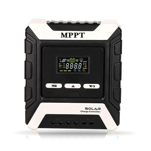 MPPT Solar Charge Controller 20A Solar Panel PV Regulator for 12V/24V/48V Lithium/Lead-Acid/Iron Phosphate Battery 1