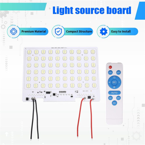 LED Light Board Lamp Beads Integrated Light Source Board with Flash 200W 3.2V 360 Beads Support Solar Board Battery DIY 1