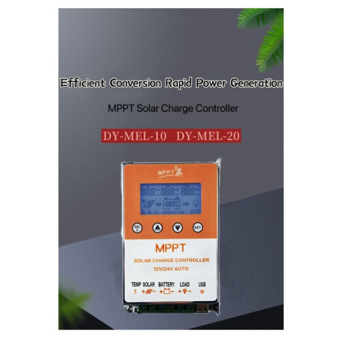 Photovoltaic MPPT Solar Controller with Backlight Display 12V 11.1V Solar Charging Controller 10A 2