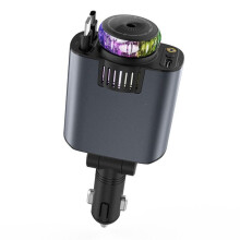 Retractable Car Charger with Aromatherapy and Starlight, 5-in-1 USB-C Car Charger, Compatible with for Interface