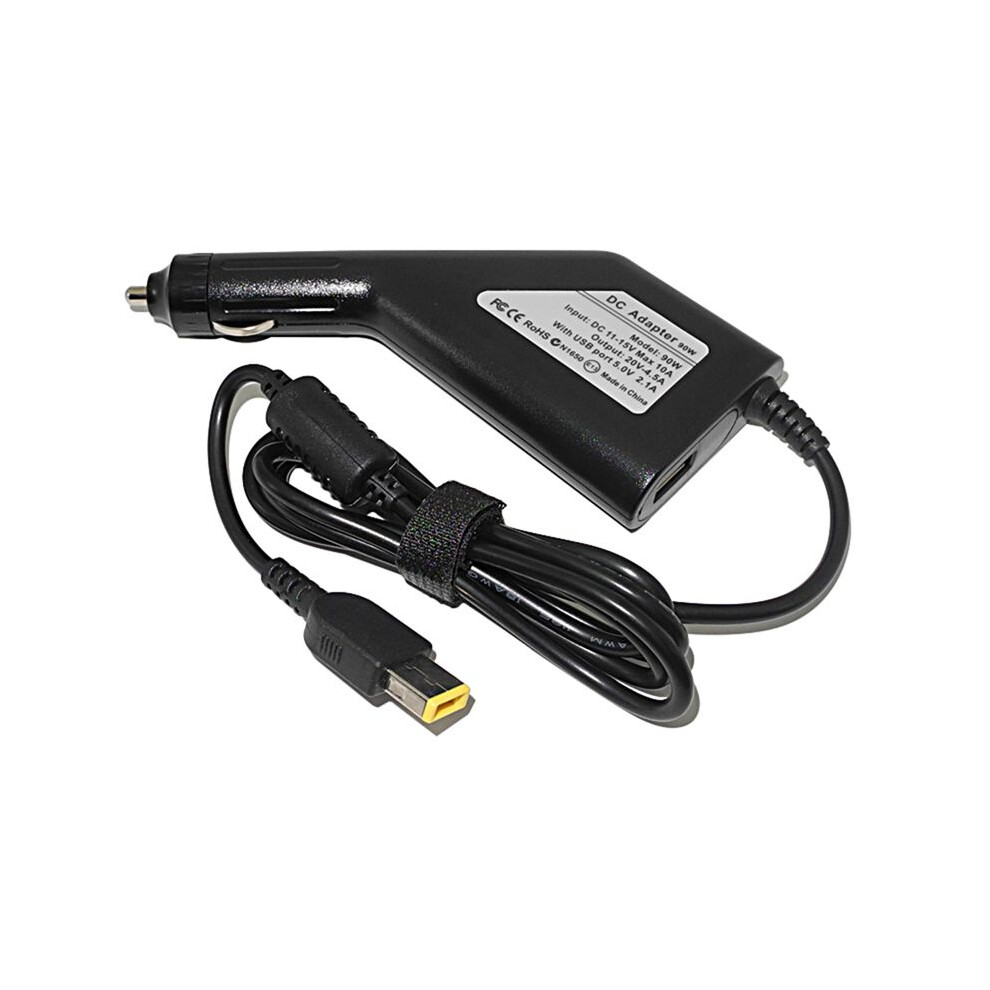 Laptop Car Charger 20V 4.5A 90W For X240s E431 E531 G500 G505 T440 E431 E360 S3 Power Adapter Black 6031029005503