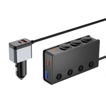 Car Adapter New 3-Socket 3.1A Charger Charger USB Car USB+QC3.0+PD65w Accessories Port USB 18W