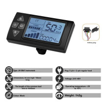 24V 36V 48V 15A 250W 350W Borstlös Motorstyrning Regulator S861 Färg LCD Kit för El Mountainbike Scooter Reparation