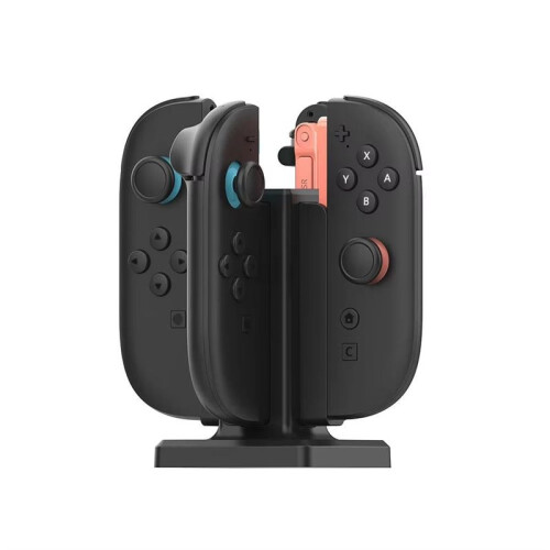 Charging Dock for   2 - Compatible with 4 Joycons, Efficient Charging Station, Essential Gaming Accessory 2