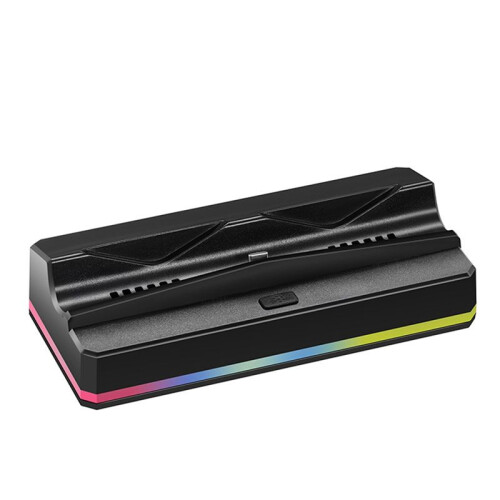 For  2 Charging Dock Charger Base Stand with RGB Light for  2 Host Radiator Game Console Accessories