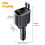 Autoladegerät-Adapter, Schnellladefunktion, USB-Typ-C-Autoladegerät mit Einziehbarem Typ-C-Kabel, Multi-Port-Autoadapter 6