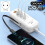 66W PD Fast Charging Wall USB Chargers USB Hub Adapter 4  USB Type C Extension Type C Cable Socket Outlet EU Plug 5