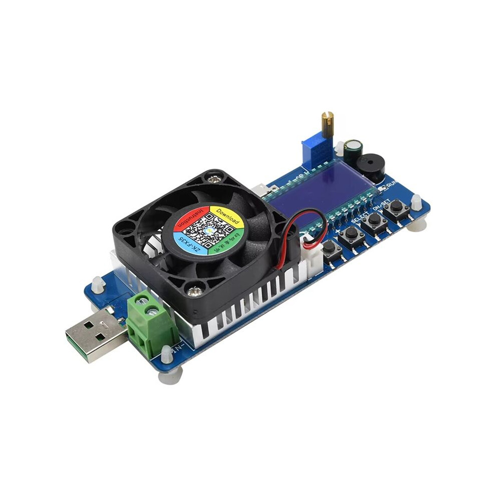Battery Capacity Tester Fx35 5A 35W Electronic Load Tester Usb Power Tester Adjustable Resistor Lcd Display 6031762620582