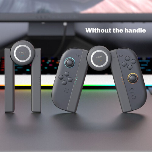 Ipega for  2  Charging Grip Accessory Portable Charger LED Charger Indicator Handle Bracket Stand 2