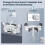 For /Meta Quest 3 Charging Dock,Headset Holder (with 2 Batteries), Wall Mount (Not Compatible with Quest 3S) 3