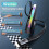 USB Hub for  Model Y Juniper Model 3 Highland 2025, RGB Light Docking Station Multi  Retractable Cable Charger 5