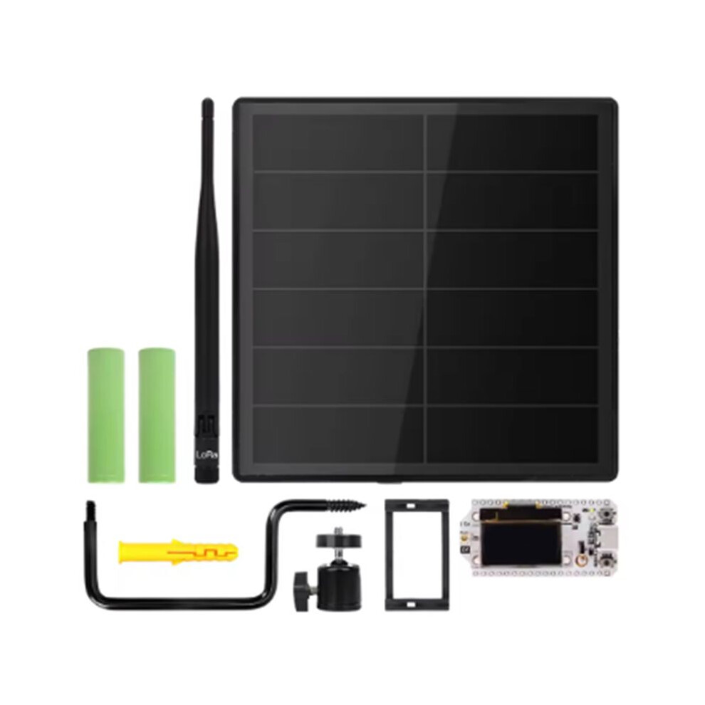 D5 Solar Node With 5V Solar Panel Esp32 Lora 32 V3 For Wifi Meshtastic Lorawan Heltec Esp32 Sx1262 Lora Built In Battery 4711174950928