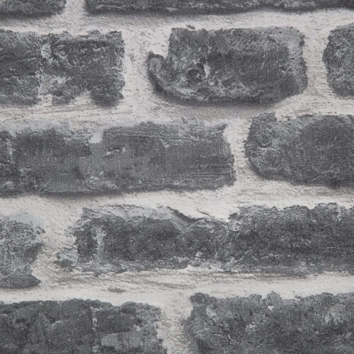Superfresco Easy Superfresco Easy Industry Brick Effect Black/Grey Paste the Wall Wallpaper 2