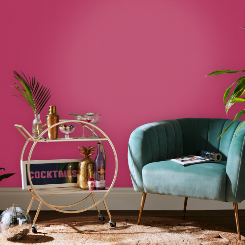 ENVY Envy Stitch Please Raspberry Textured Plain Wallpaper 2