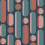 ENVY Envy Morse Wallpaper | Coral and Navy 3