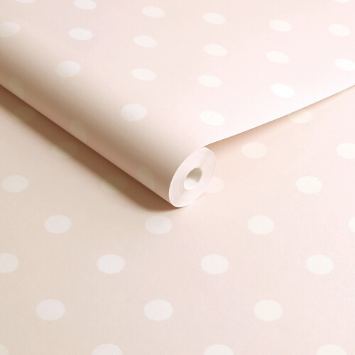 Cath Kidston Button Spot Pink Dotty Wallpaper 1
