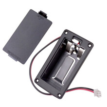 3X 9V Flat Mount Guitar Active Pickup Battery Cover Hold Box Battery Storage Case for Electric Guitar Bass Accessory