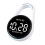 Keychain Pocket Watch Digital Clock With LED Display and-White 1