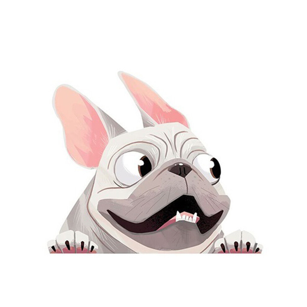 (A) Three-Dimensional Simulation Dog Car Sticker Pet Dog Sticker Wate 6472606125182