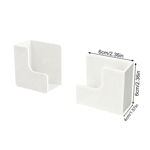Scale Wall Mount Organizers Space Efficient Bathroom-White 2
