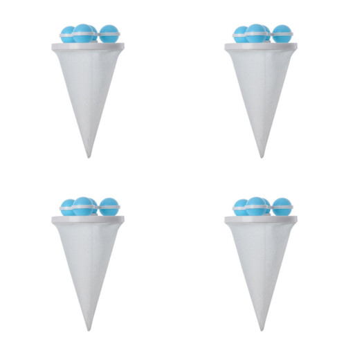 Floating Laundry Filter Ball Lint Remover 4pcs for-Blue