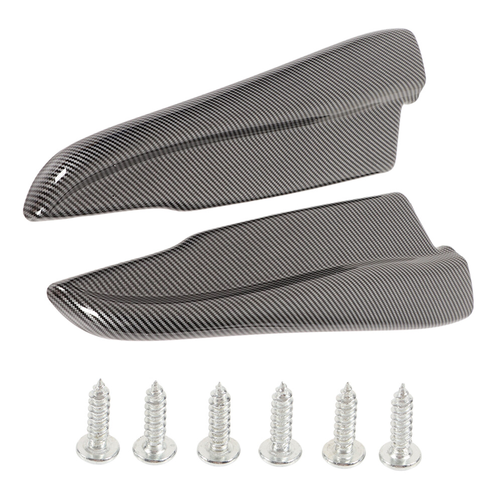Carbon Fiber Look Rear Bumper Lip Pair 7340572679154