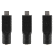 3X Jack 7.4 x 5.0mm Input to USB-C Type-C Power Plug Charge Adapter for Laptop Phone