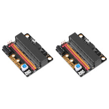 2X Micro-Bit Expansion Board IOBIT V2.0 Breakout Adapter Shield for BBC Micro:Bit Kids'S Python Programming
