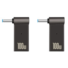2X USB Type C Female to 4.5 x 3.0mm Jack Plug Laptop Charging Adapter 100W PD Power Charger Connector Tip for