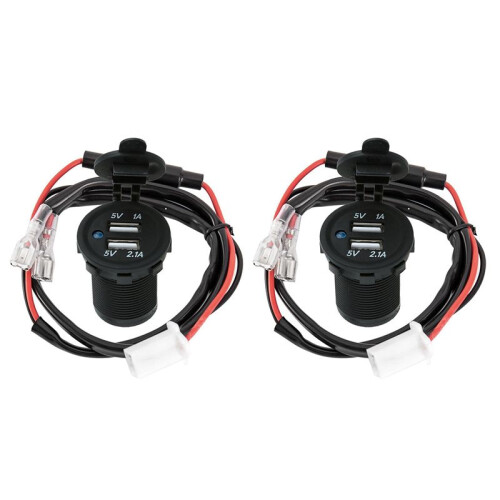 2X 12V Dual USB Car Cigarette Lighter Socket Splitter Charger Plug Adapter Power