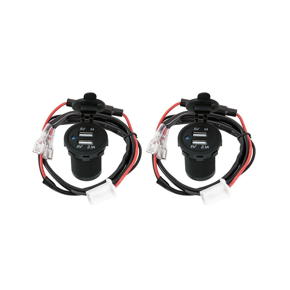 2X 12V Dual Usb Car Cigarette Lighter Socket Splitter Charger Plug Adapter Power 6032848749180