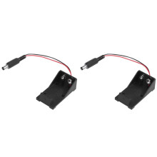 2X 9V Spina Della Scatola del Contenitore Della Batteria di Volt 5.5X2.1 per Alimentazione del Tagliere