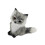 Handcrafted Realistic Cuddly Foxes Shaped Ornament-Gray No. 1 1