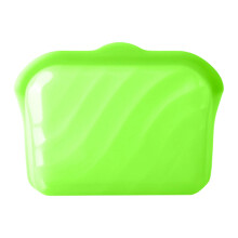 Sacs réutilisables de stockage de nourriture de Silicone,-Vert M