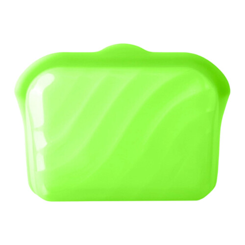 Sacs réutilisables de stockage de nourriture de Silicone,-Vert M