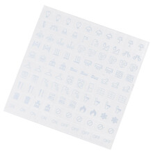 100Pcs Light Switchs Labels Sticker Adhesive Switchs-white