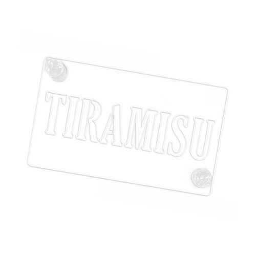 Tiramisu Stencil Letter Wedding Happy Birthday-type A