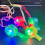 Plastic Cheering Whistles 6 Pack LED Illuminated Design Party 6