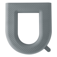 Coussinet de siège de toilette imperméable en silicone en forme de U 16,9 15,3 pouces
